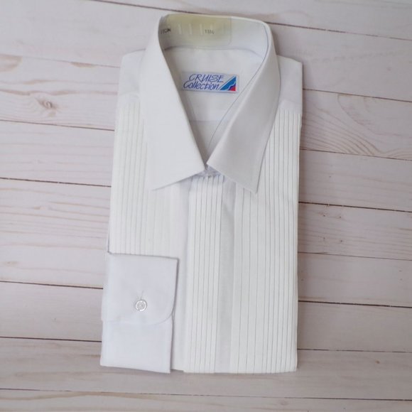 Contemporary Fit Pleated Bib Formal Men's Sh 2323 - Picture 1 of 5